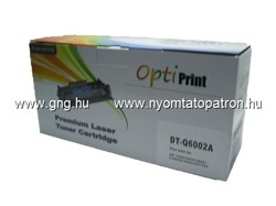 HP6002A (HP 124A) (Canon 707) Sárga Toner Komp. Opti Blue