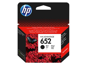 HP 652 Bk (F6V25AE No.652) Fekete Tintapatron EREDETI