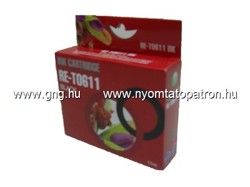 Epson To611 (T061140) Fekete Tintapatron Komp. RED