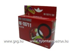 Epson 711 (T071140) Fekete Tintapatron Komp. RED